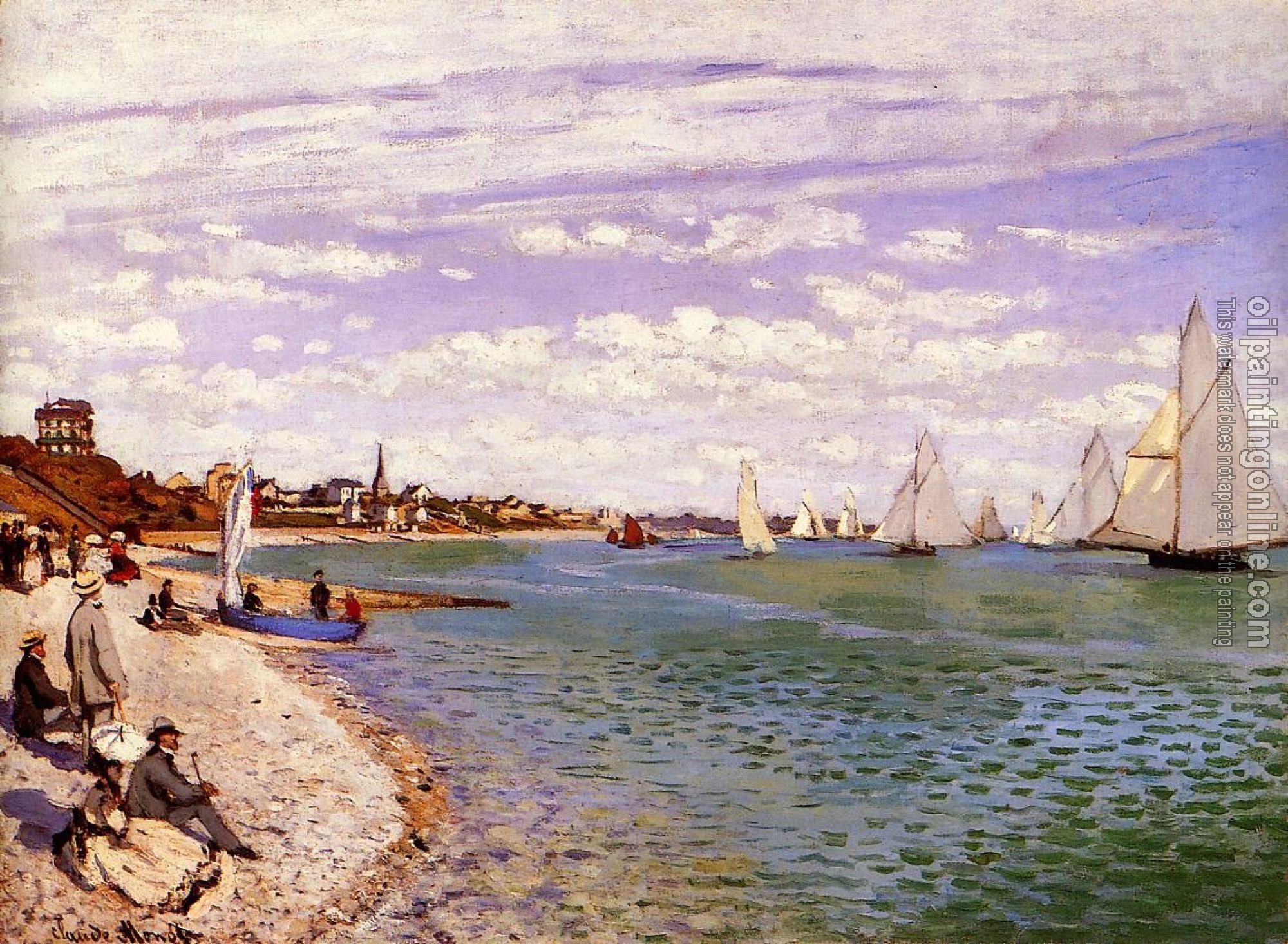 Monet, Claude Oscar - Regatta at Sainte-Adresse